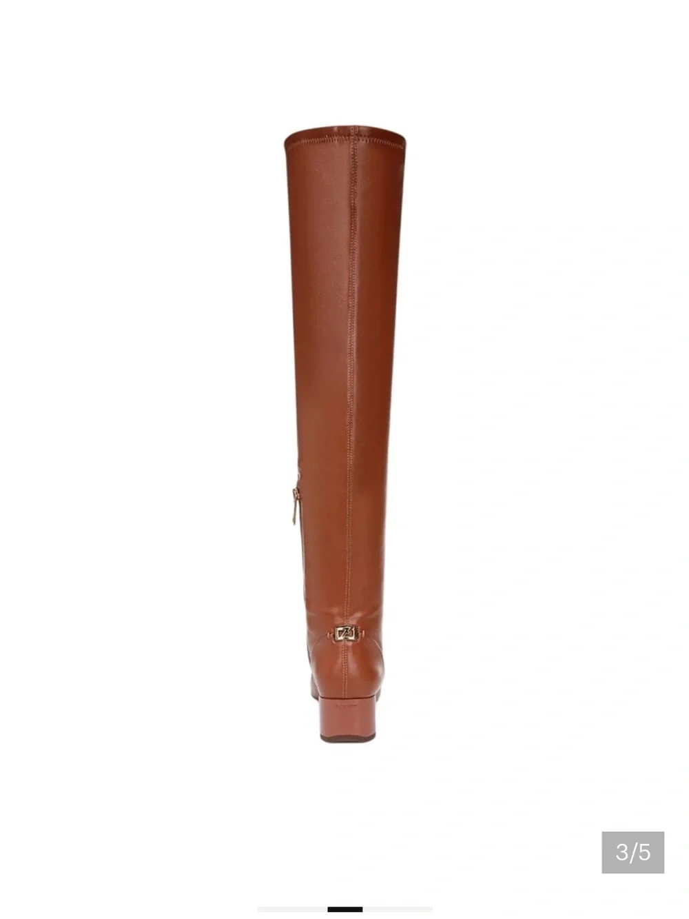 NEW Franco Sarto Women's Novara Over the Knee Square Toe Boots Brown Size 8M